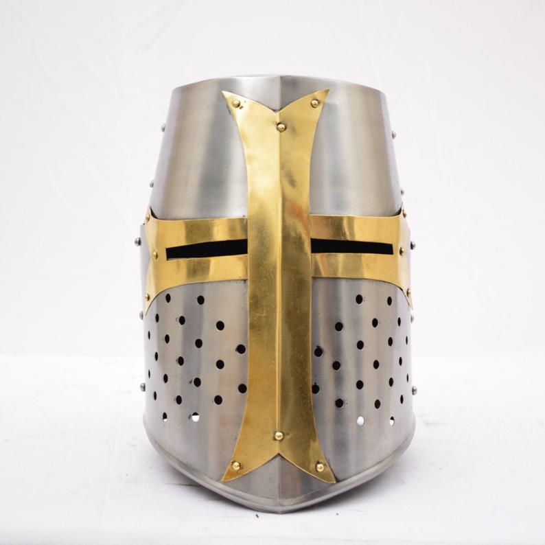 Medieval Crusader Templar Knight Helmet - collectiblegiftitems