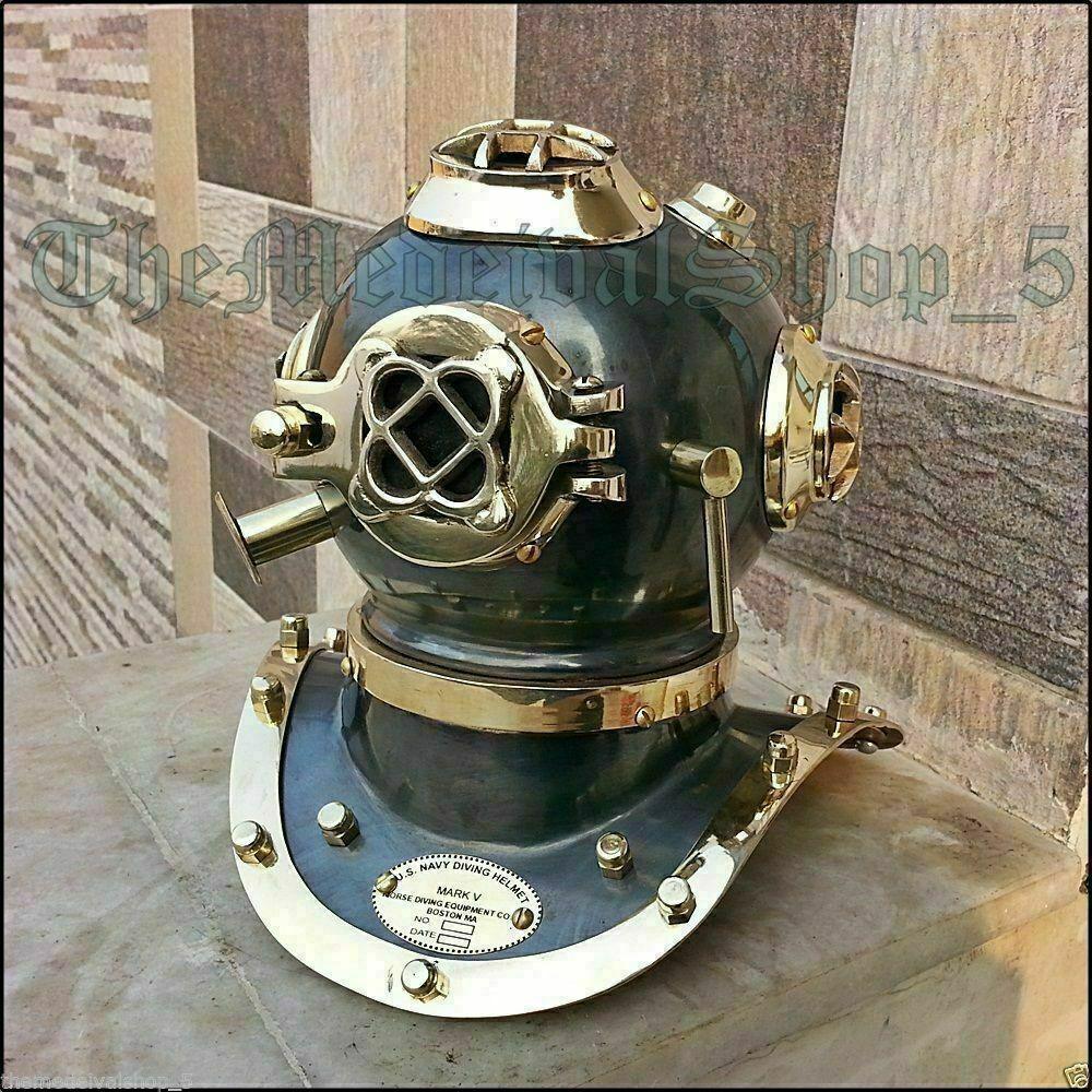 Diving Helmet Decor US Navy Mark IV Scuba Deep Sea - collectiblegiftitems