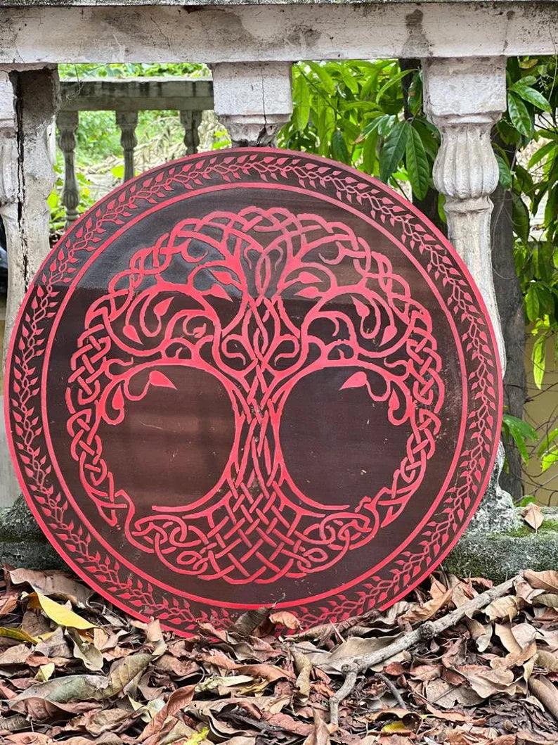 Medieval Round Viking Shield Elegant Design Cosplay Battle Ready Shield Fully Functional For Battle For Soldier - collectiblegiftitems