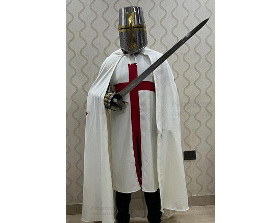 Medieval Templar Knight Costume Christmas Costume Templar Crusader Night Costume Perfect Christmas Costume - collectiblegiftitems