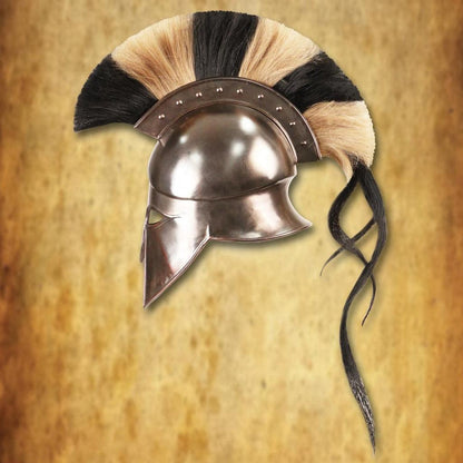 Greek Corinthian Steel Helmet - collectiblegiftitems