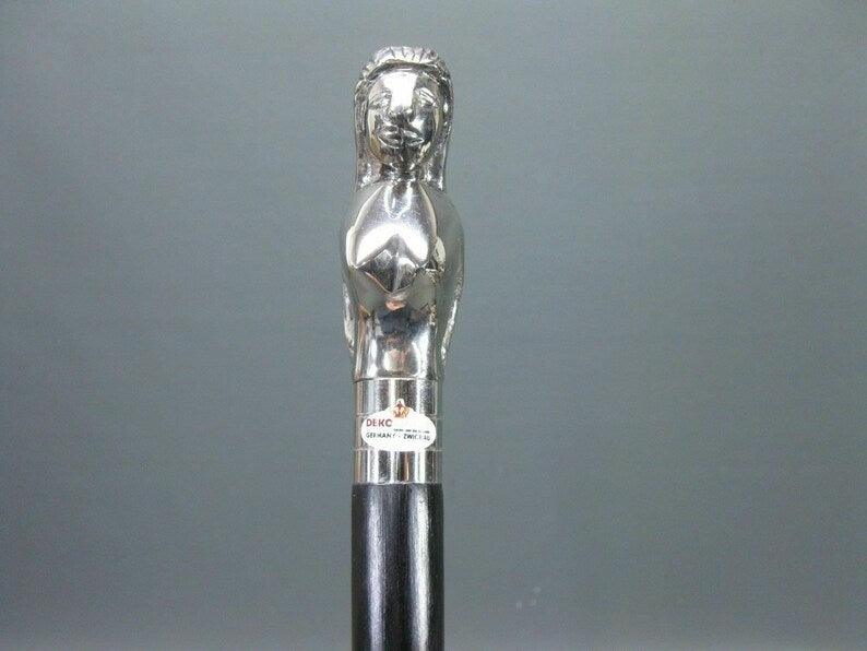 Mermaid Handle Victorian Style Walking Stick - collectiblegiftitems