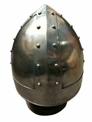 Norman Helmet Viking Armor Medieval 18 Gauge Steel Collectible Replica gift - collectiblegiftitems