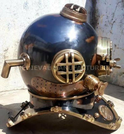 Diving Helmet vintage BOSTON MARK V U.S Navy Deep Sea Divers - collectiblegiftitems