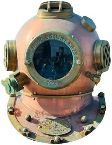 Anchor Engineering 1921 Diving Helmet Scuba Diving Divers Helmet 18'' - collectiblegiftitems