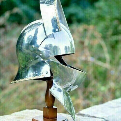 Medieval Helmet SCA Sallet And Bevor Knight Armor With Gorget Christmas Gift - collectiblegiftitems