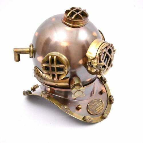 Diving Helmet US Navy Mark V Antique Brass Steel Full Size Maritime Gift - collectiblegiftitems