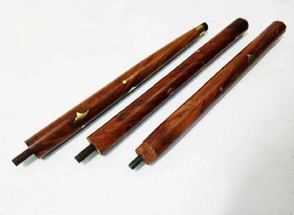 Black Flower Brass Handle Wooden Walking Stick, Hiking Stick Wands - collectiblegiftitems