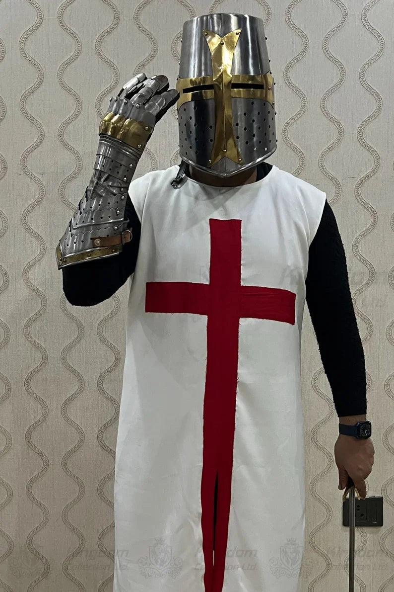 Medieval Templar Knight Costume Christmas Costume Templar Crusader Night Costume Perfect Christmas Costume - collectiblegiftitems