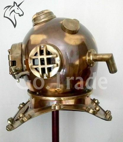 Authentic Diving Helmet | Vintage-Style Deep Sea Diver's Helmet - collectiblegiftitems