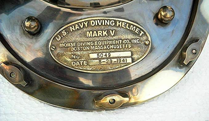 Authentic Diving Helmet | Vintage-Style Deep Sea Diver's Helmet - collectiblegiftitems