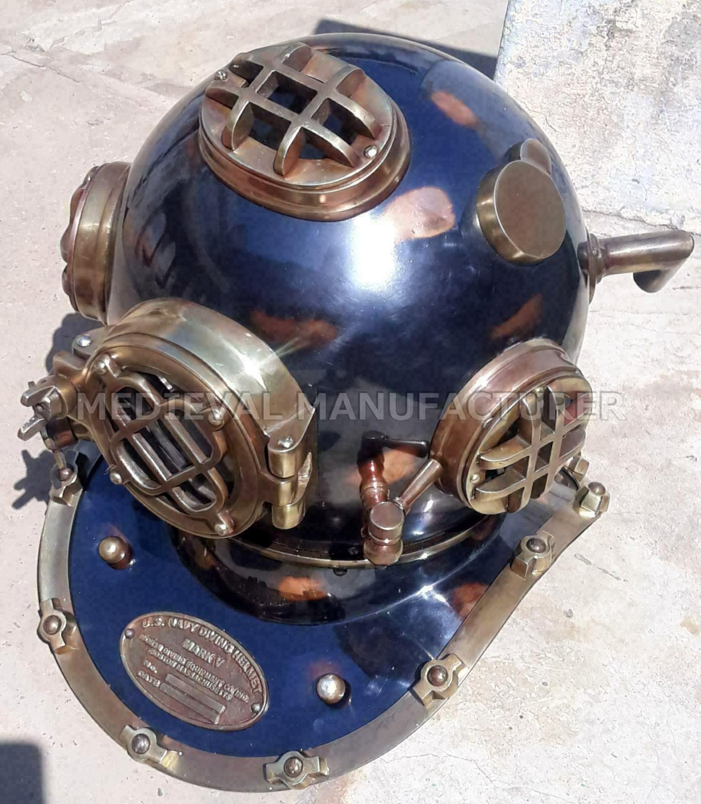 Diving Helmet vintage BOSTON MARK V U.S Navy Deep Sea Divers - collectiblegiftitems