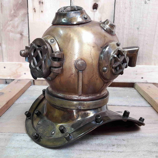 Diving Divers Helmet U.S Navy Mark V Real Antique Look Vintage Gift 7 inches - collectiblegiftitems