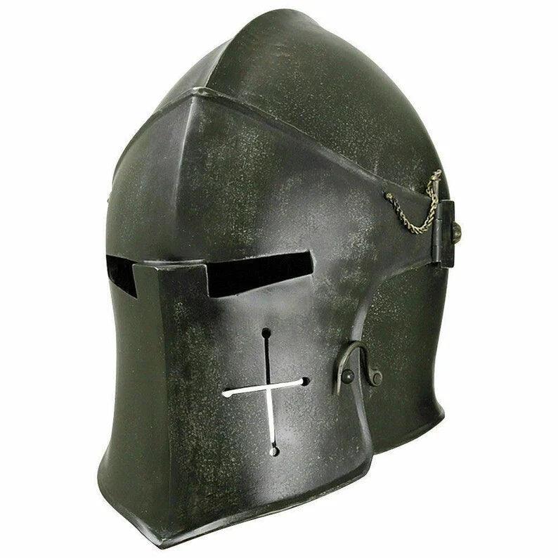 Barbute Knight Medieval Armor Helmet - collectiblegiftitems