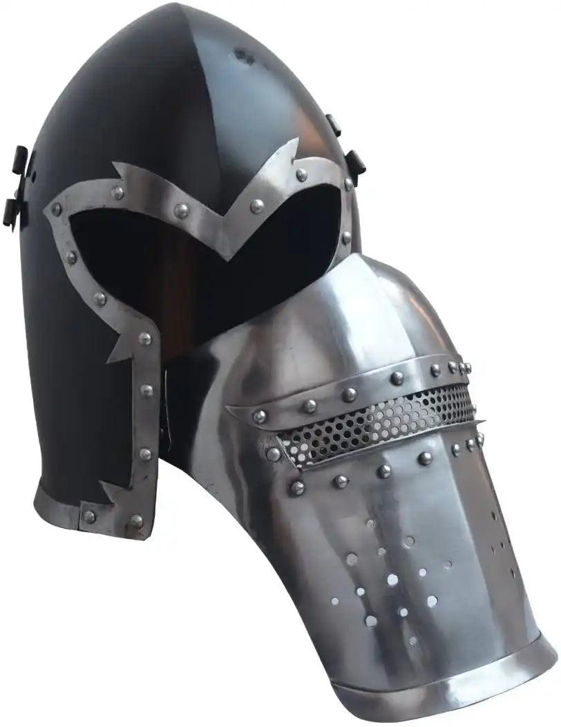 Barbuta Black Medieval Armor Helmet - collectiblegiftitems