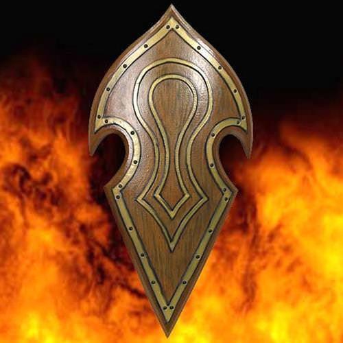 Elven Battle Shield - Latex - collectiblegiftitems