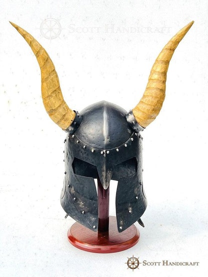 Skyrim Helm of Yngol Horned Helmet,16-gauge Solid Steel Halloween Costume/Cosplay - collectiblegiftitems