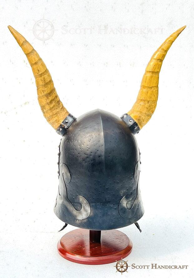 Skyrim Helm of Yngol Horned Helmet,16-gauge Solid Steel Halloween Costume/Cosplay - collectiblegiftitems