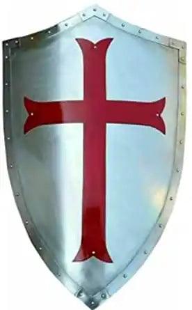 Medieval Cross Crusader Templar Knight Shield - collectiblegiftitems