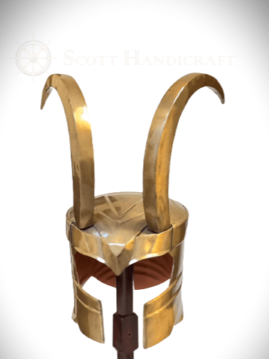 Loki Helmet -18 Gauge Steel, Antique Finish - collectiblegiftitems