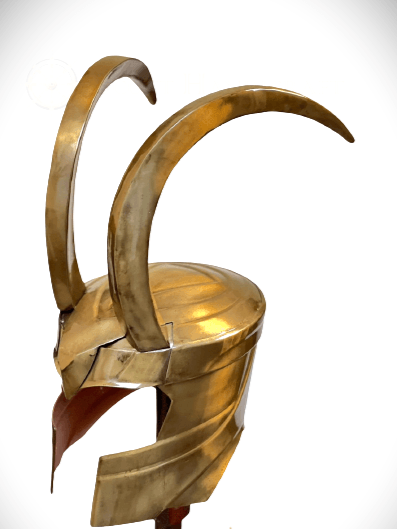 Loki Helmet -18 Gauge Steel, Antique Finish - collectiblegiftitems