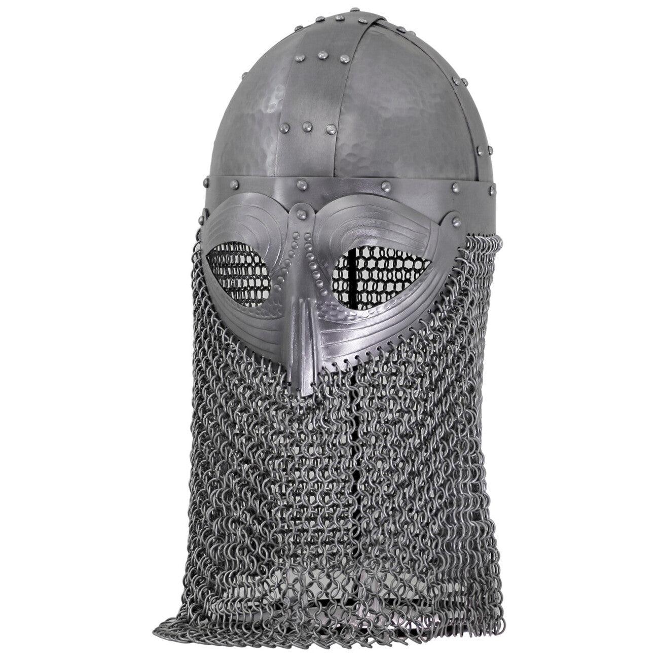 Vandals Wrath Forged Steel Gothic Helmet with Chainmail Defense - collectiblegiftitems