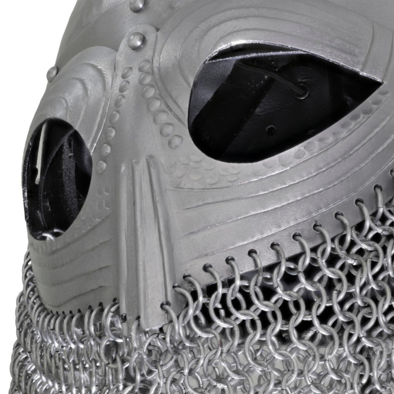 Vandals Wrath Forged Steel Gothic Helmet with Chainmail Defense - collectiblegiftitems