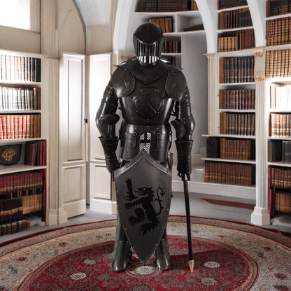 Black Knight Suit of Armor - Wearable- 15th Century - collectiblegiftitems