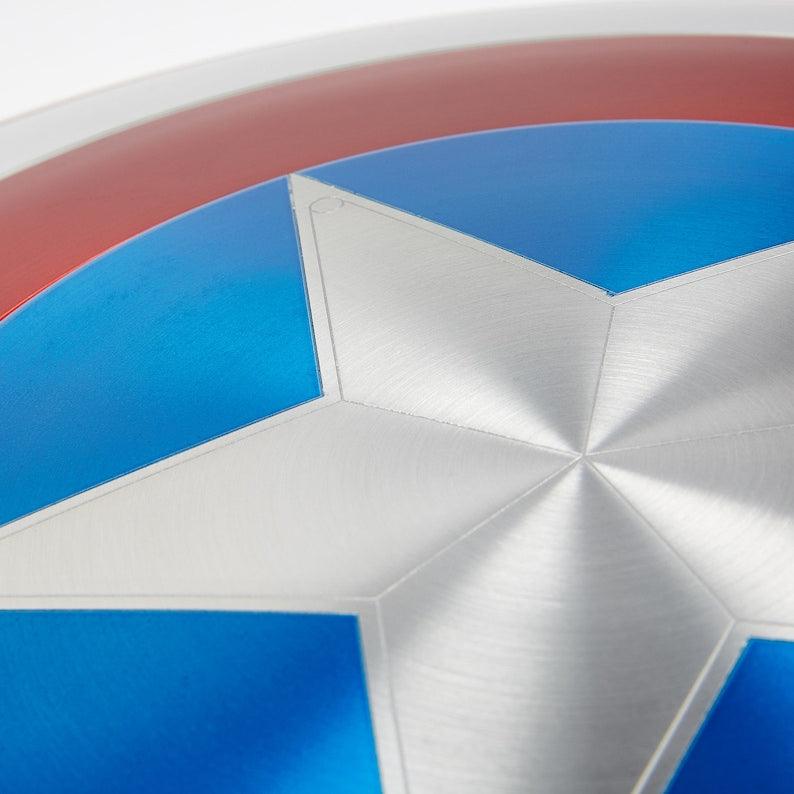 Captain America Shield Metal Prop Replica 1:1 Scale Captain America Cosplay - collectiblegiftitems