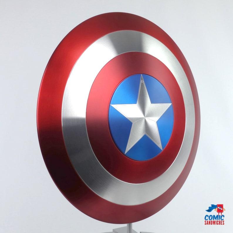 Captain America Shield Metal Prop Replica 1:1 Scale Captain America Cosplay - collectiblegiftitems