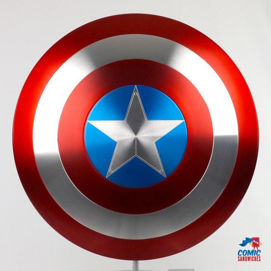 Captain America Shield Metal Prop Replica 1:1 Scale Captain America Cosplay - collectiblegiftitems