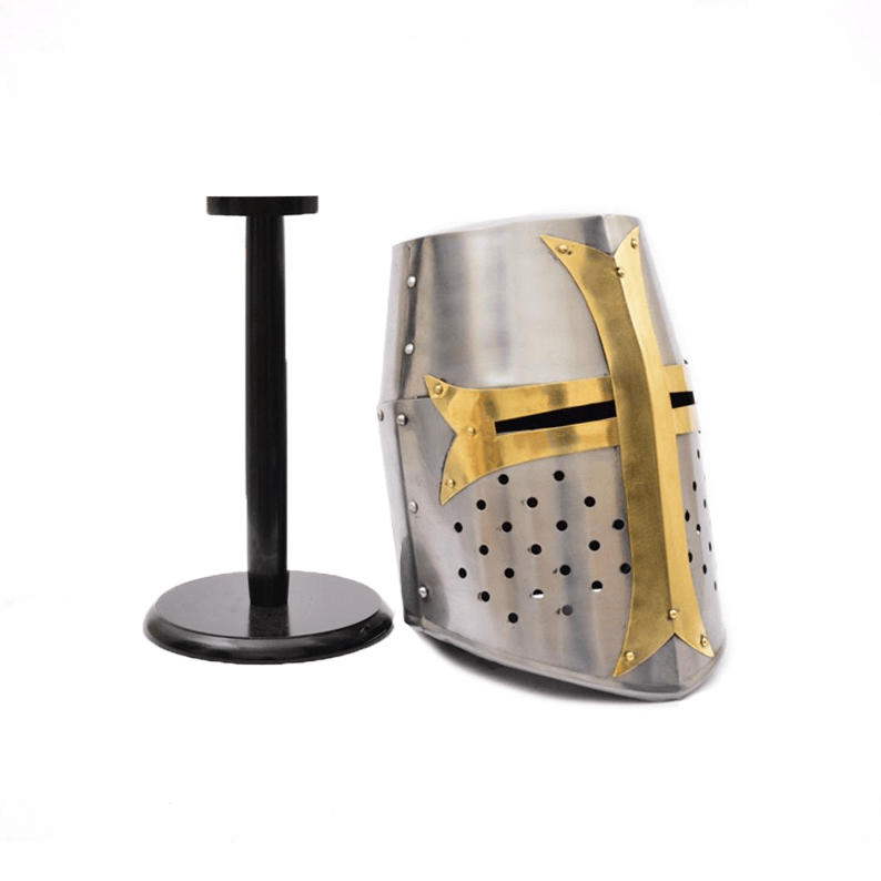 Medieval Crusader Templar Knight Helmet - collectiblegiftitems