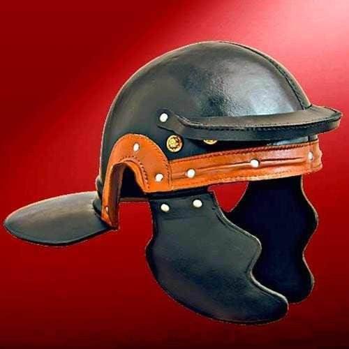 Roman Trooper Leather Helm - collectiblegiftitems