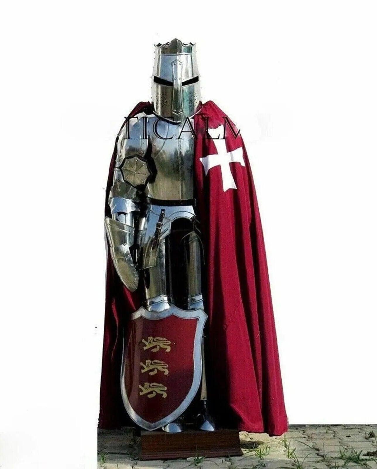 Medieval Suit Of Armor Knight Crusader Gothic Full Body Armour Outfit Halloween Costume - collectiblegiftitems