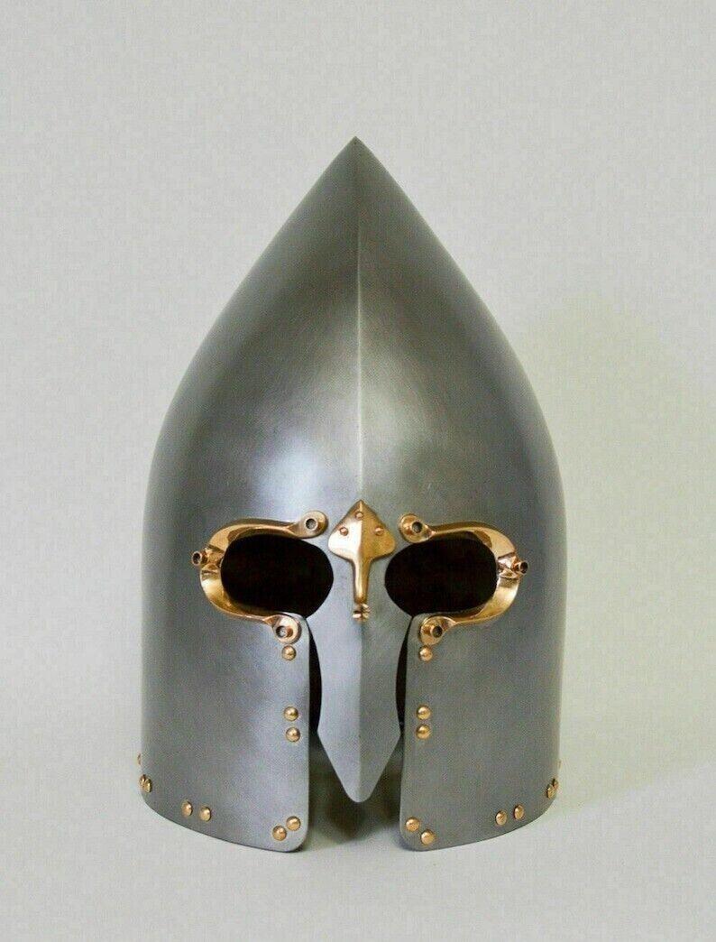 Armour 16GA Steel Medieval Lough Henney Viking Helmet Museum Decorative Handmade - collectiblegiftitems