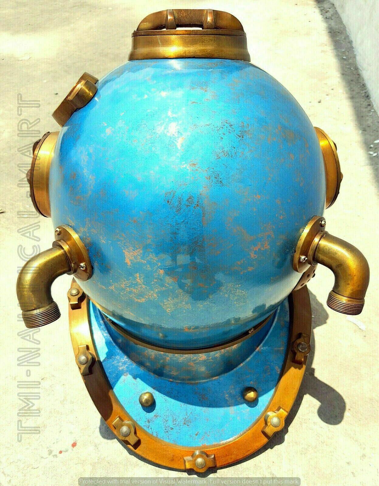 Diving Helmet Scuba US Navy Mark V Deep Sea Helmet Décor Gift - collectiblegiftitems