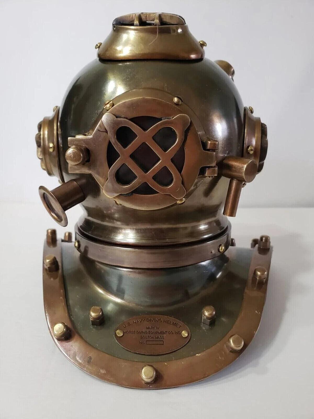 Small Diving Helmet Mark V Navy Iron Scuba helmet Deep Sea Divers Helmet Mini 6'' - collectiblegiftitems