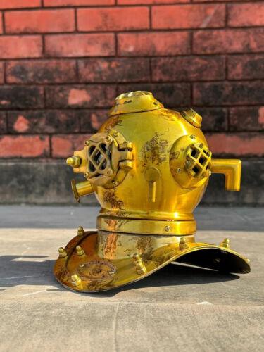 7'' Diving Divers Helmet U.S Navy Mark V Deep Sea Antique Scuba Vintage Gift - collectiblegiftitems